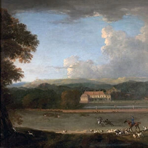 East View of Newstead Abbey, Nottinghamshire, 1726 (oil on canvas)