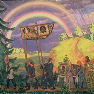 Easter Procession, 1915 (oil on canvas)