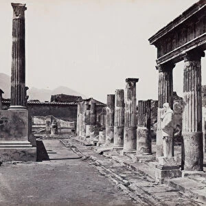 Eastern colonnade of the Temple of Venus Pompeiiana in Pompeii