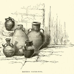 Eastern water-pots (engraving)