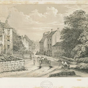 Eccleshall Village: lithograph (tinted in buff), nd [1806-1885] (print)