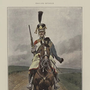 Eclaireur, 9e Regiment de Hussards, 1809 (colour litho)