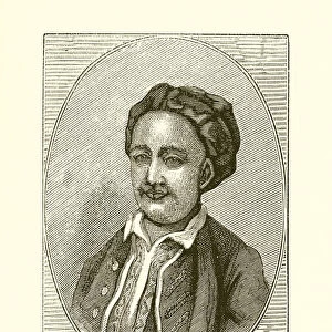 Edward Cave, founder of the "Gentlemans Magazine"(engraving)