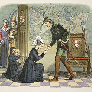 Edward IV and Lady Elizabeth Grey, 1 May 1464, from A Chronicle of England BC 55 to AD