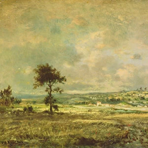 Effects of a Storm, View of the Plain of Montmartre (oil on canvas)