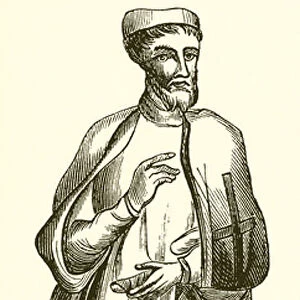 Effigy of Jean de Dreux, in the Church of St. Ived de Braine (engraving)