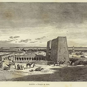 Egypt - Temple of Edfu (engraving)