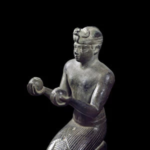 Egyptian antiquitis: statue of Nubian king Taharqa (Taharka