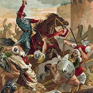 El Cid threatening the city of Valencia