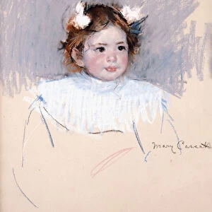 Ellen with Bows in Her Hair, Looking Right, 1899 (pastel on paperboard)