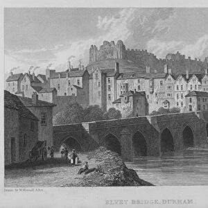 Elvet Bridge, Durham (engraving)