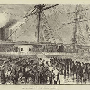The Embarkation of Mr Peabodys Remains (engraving)