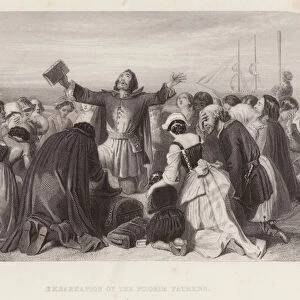Embarkation of the Pilgrim Fathers (engraving)