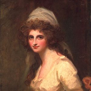 Emma Hart in a white turban, c. 1791 (oil on canvas)