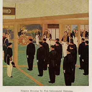 Emperor Meiji at the first Gubernatorial Conference