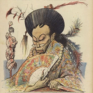 Empress Dowager of China (colour litho)