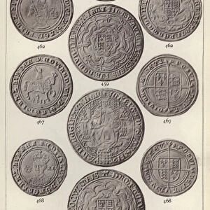 English Coins, Henry VI, Mary (b / w photo)