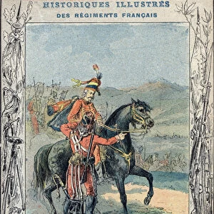 English Hussars, 1796 - From a protective sleeve for school books