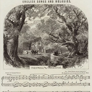 English Songs and Melodies, Farewell to the Woodlands (engraving)