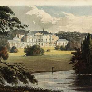 Enmore Castle, Somerset, the seat of the 3rd Earl of Egmont, 1825 (engraving)