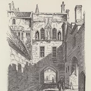 Entrance Gateway, New College (engraving)