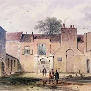 Entrance to Tothill Fields Prison, 1850 (w / c on paper)