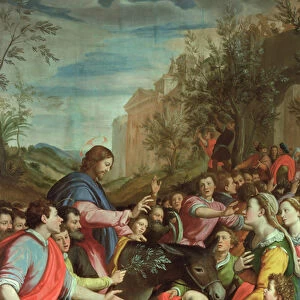 The Entry of Christ into Jerusalem (oil on panel)