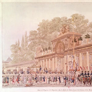 The entry of the Emperor and Empress to the Tuileries Gardens on the day of their wedding