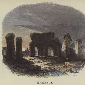 Ephesus (coloured engraving)