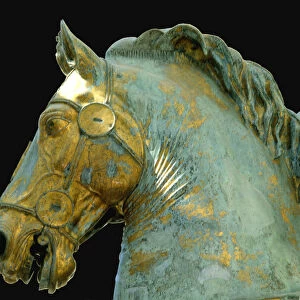 Detail from the Equestrian Statue of Marcus Aurelius (bronze)