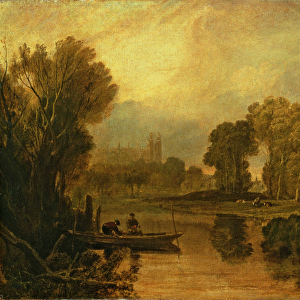 Eton College from the River, or The Thames at Eton, c. 1808