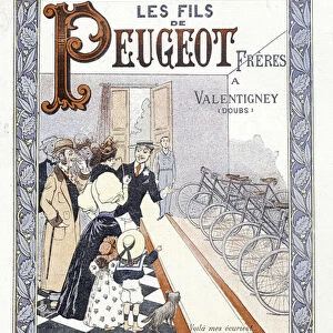 Exhibition of the cycle 1895: the wires of peugeot (bicycles)