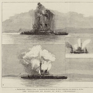 The Explosion on Board of HMS "Thunderer"(engraving)