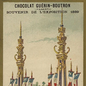 Exposition 1889 - Chocolate Souvenir (chromolitho)