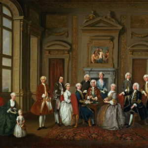 A Family in a Palladian Interior ( The Tylney Group ), 1740