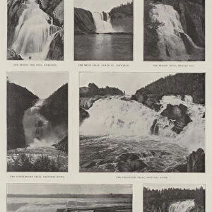 Famous Canadian Waterfalls (b / w photo)