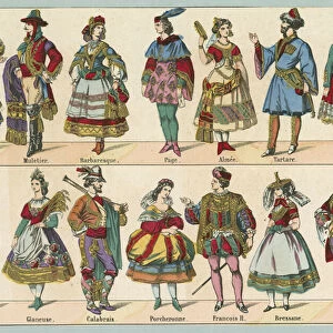 Fancy dress costumes (colour litho)