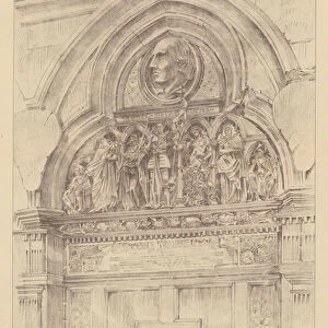 The Fawcett Monument, Westminster Abbey (engraving)