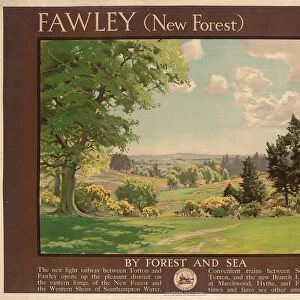 Fawley (New Forest), poster advertising Southern Railway (colour litho)
