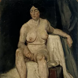 Female Figure Seated, c. 1910 (oil on canvas) [LDUCS-5201]