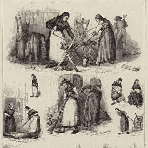 Female Labour in Germany (engraving)