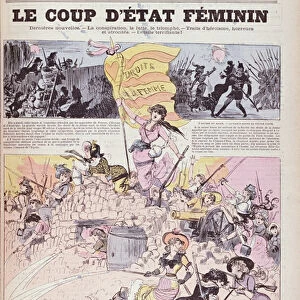 The Feminist Coup d Etat, from La Caricature