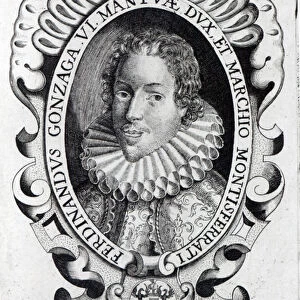 Ferdinando Gonzaga, Duke of Mantua (engraving) (b / w photo)