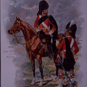 Field officer and captain of Argyll and Sutherland highlanders, 1893