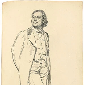Figure of a Standing Man, c. 1872-1875 (pencil on paper)