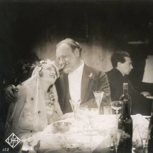 Still from the film The Blue Angel with Emil Jannings and Marlene Dietrich