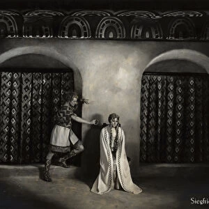 Still from the film Die Nibelungen: Siegfried with Paul Richter and Margarete Schoen