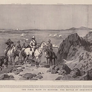 The Final Blow to Mahdism, the Battle of Omdurman, Panoramic View of the Main Attack (engraving)