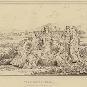 The Finding of Moses, Exodus (engraving)