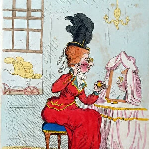 The Finishing Touch, published by Hannah Humphrey in 1791 (hand-coloured etching)